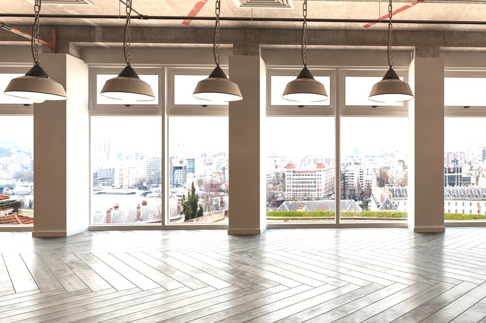 Large Commercial Space Overlooking a City